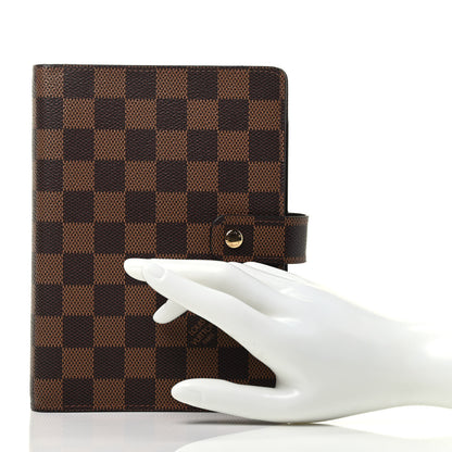 Louis Vuitton Damier Ebene Medium Ring Agenda Cover 2 of 7
