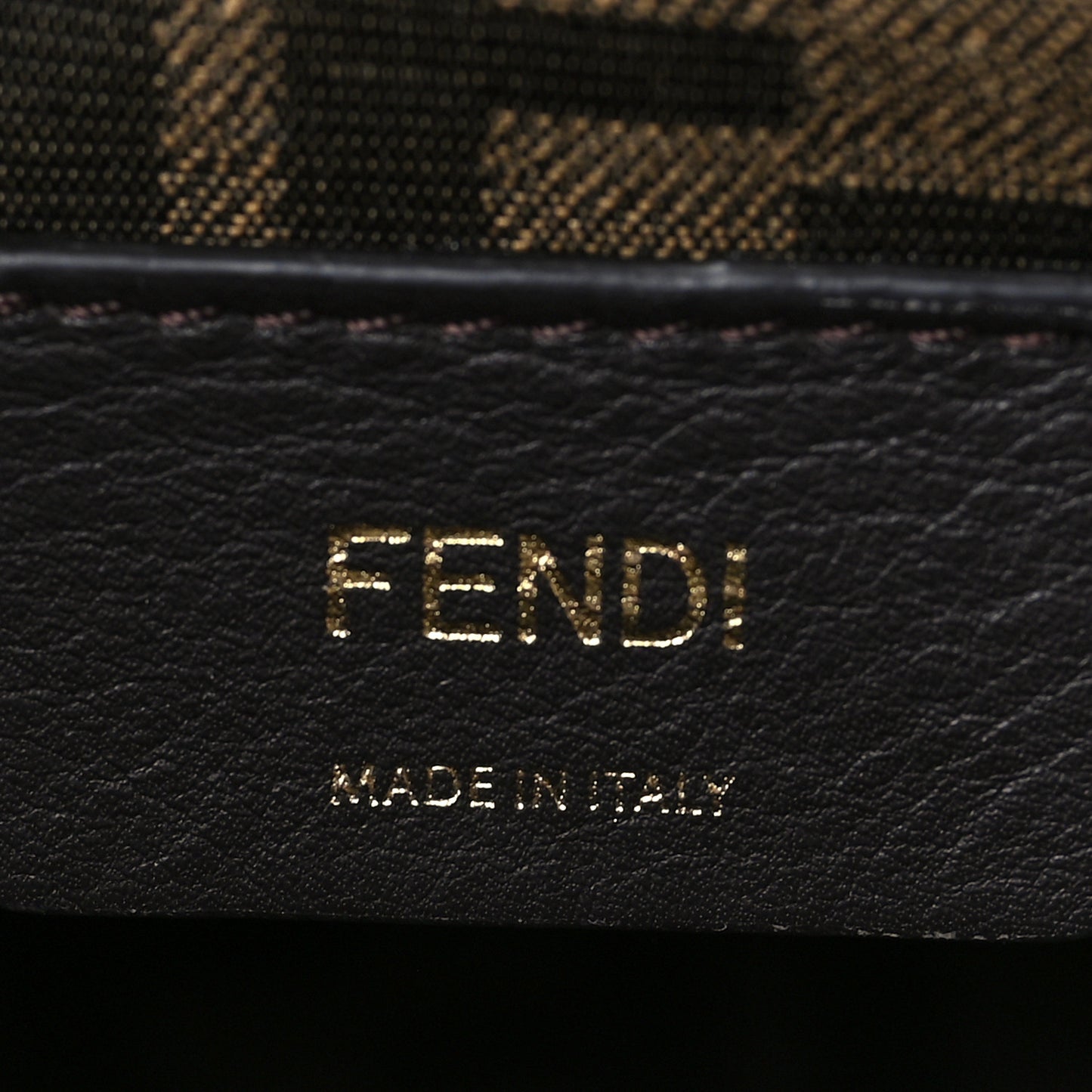 Shiny Nappa Medium Fendi First Ebano