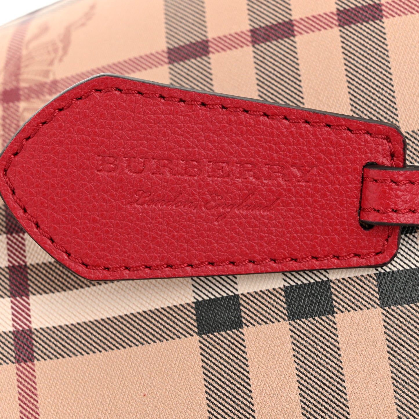 Haymarket Check Colours Small Lorne Bucket Crossbody Poppy Red