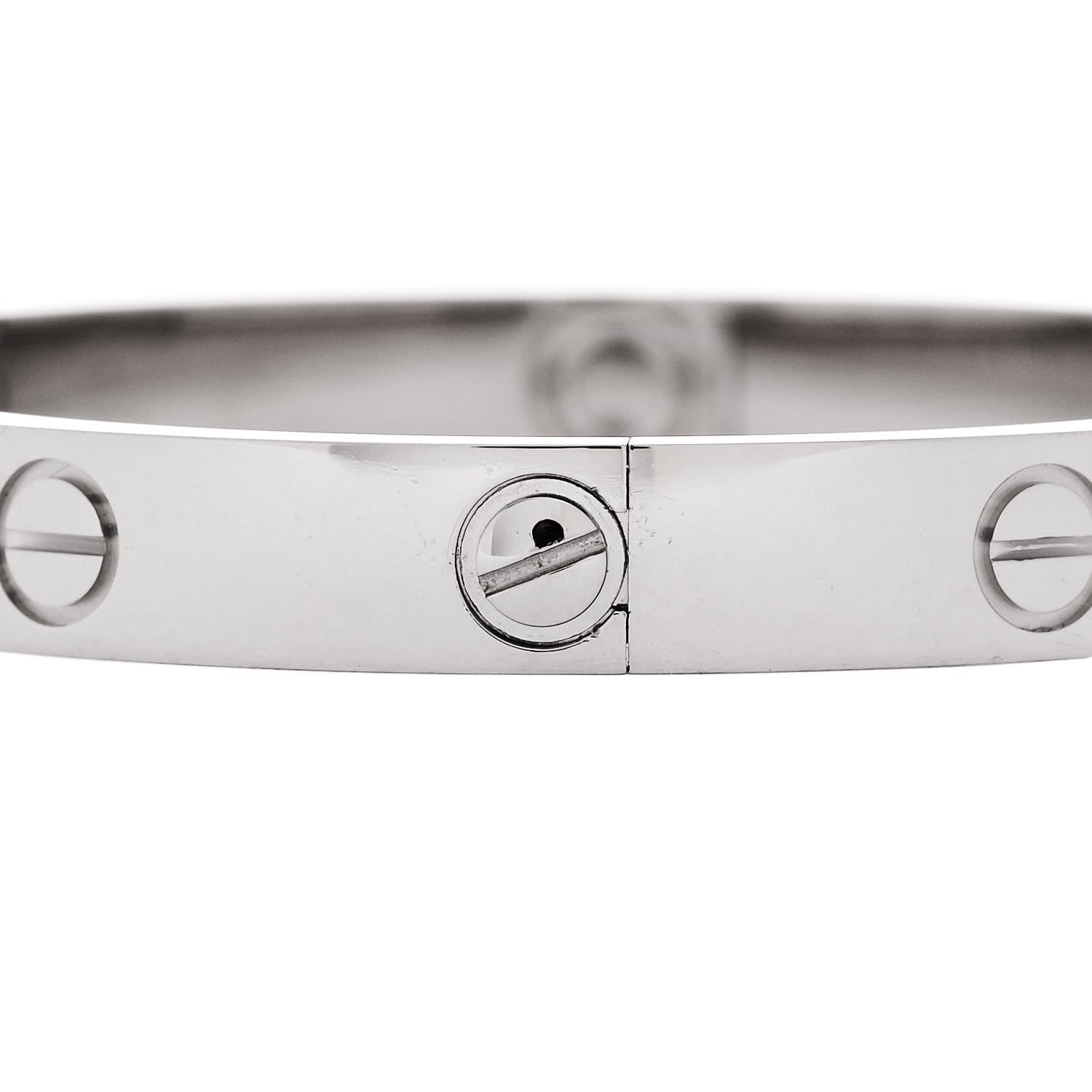 Cartier 18K White Gold LOVE Bracelet 16 5 of 8