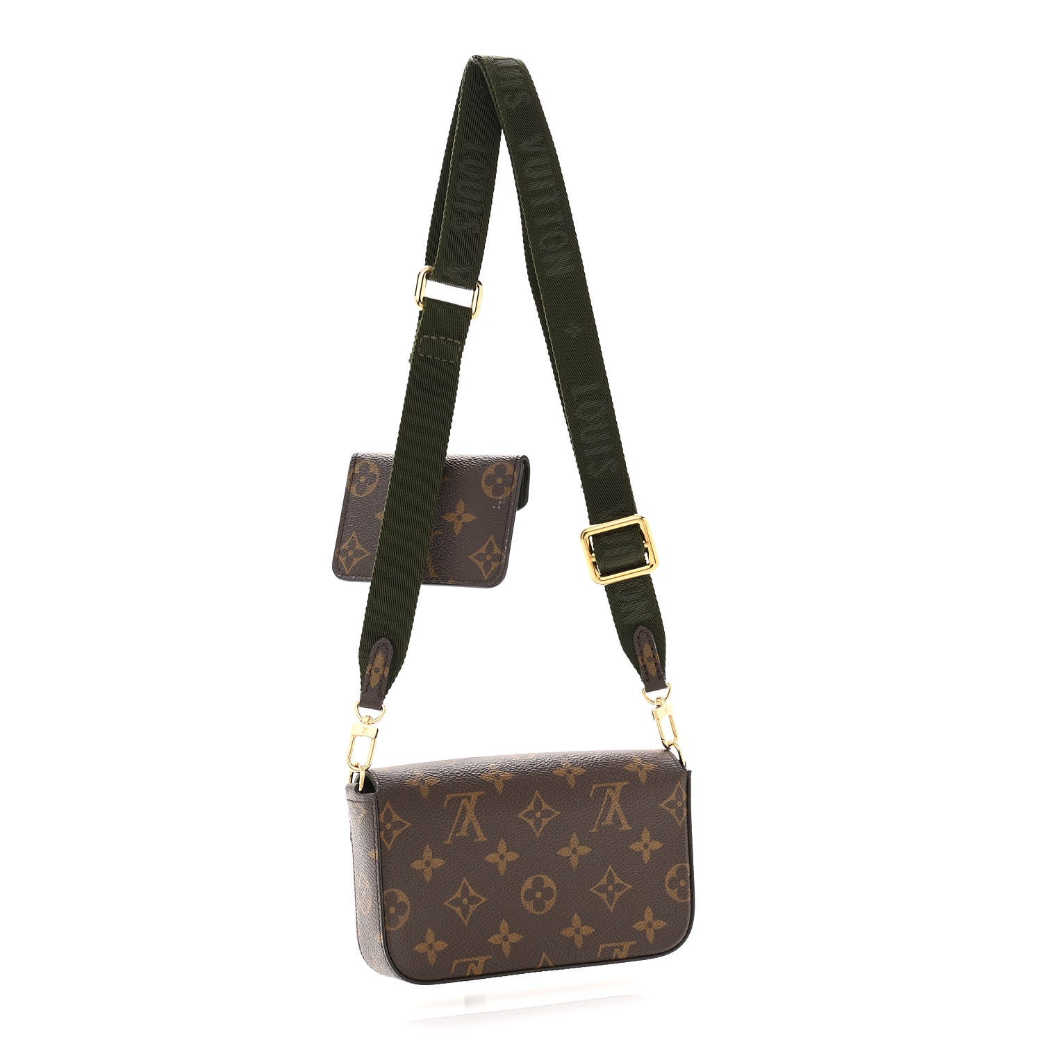 Louis Vuitton Monogram Felicie Strap & Go Kaki 3 of 10