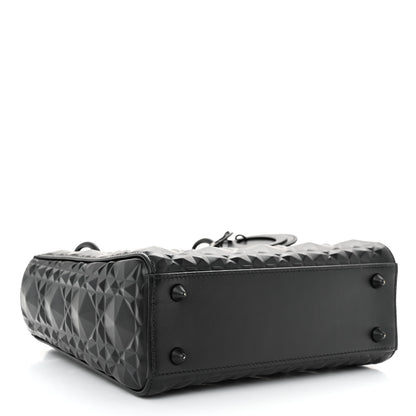 Christian Dior Calfskin Cannage Diamond Small My ABCDior Lady Dior Black 4 of 10