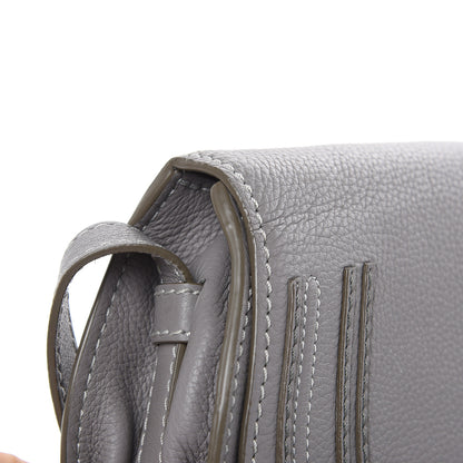 Chloe Calfskin Mini Marcie Round Crossbody Bag Cashmere Grey 10 of 13