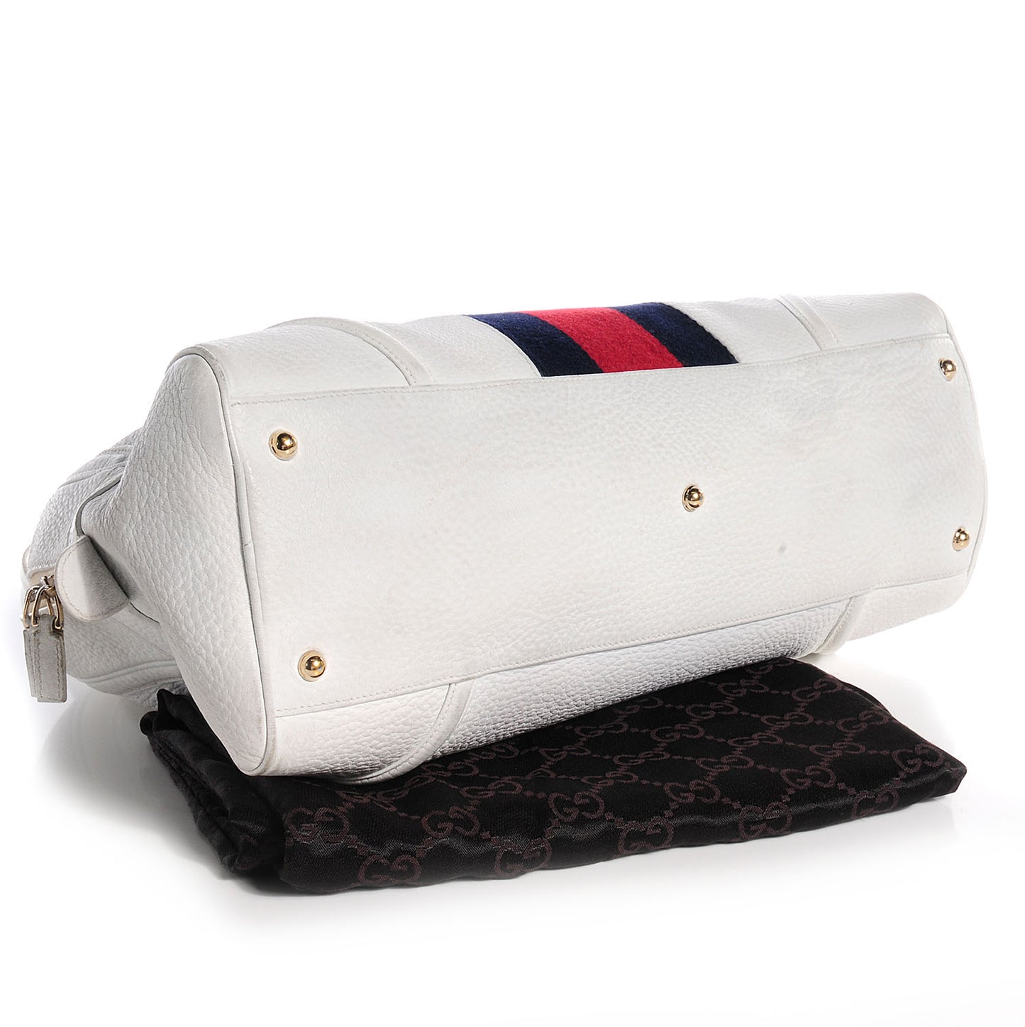 Leather Web Blondie Bowler White