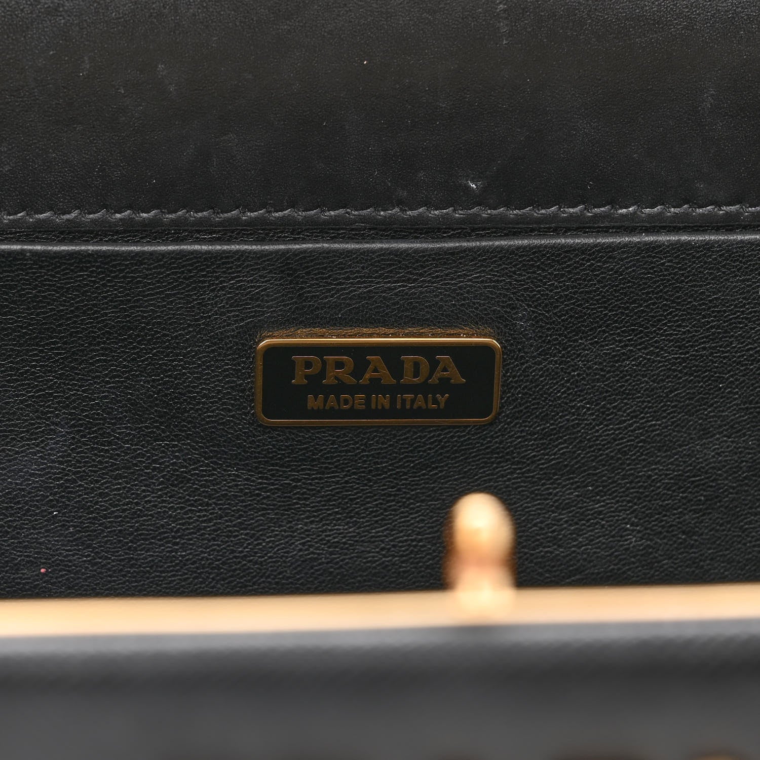 Prada Saffiano City Calfskin Light Frame Bag Black 6 of 17
