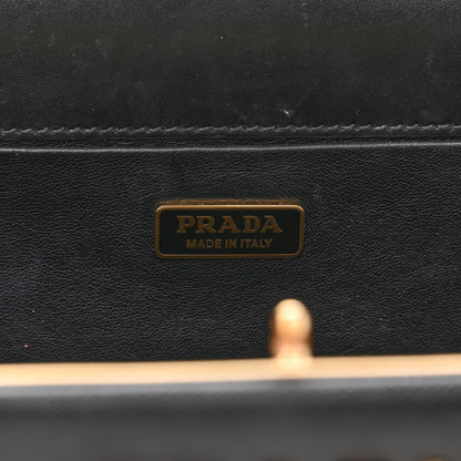 Prada Saffiano City Calfskin Light Frame Bag Black 6 of 17