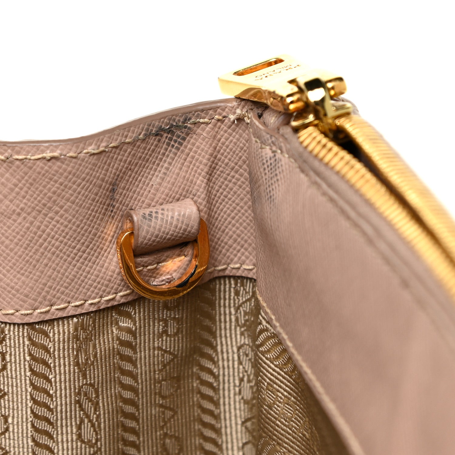 Prada Saffiano Small Galleria Double Zip Tote Cammeo 12 of 20