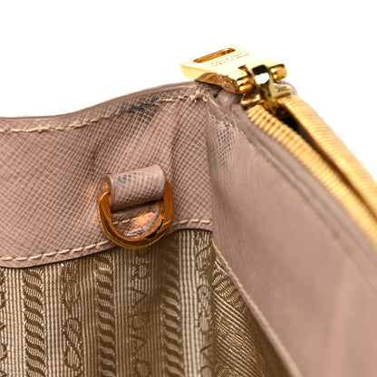 Prada Saffiano Small Galleria Double Zip Tote Cammeo 12 of 20