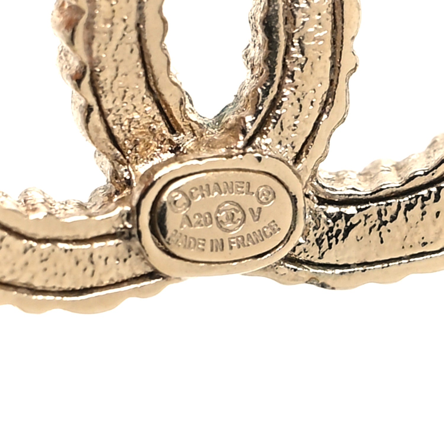 Chanel Crystal Over The Rainbow CC Earrings Gold Multicolor 4 of 5