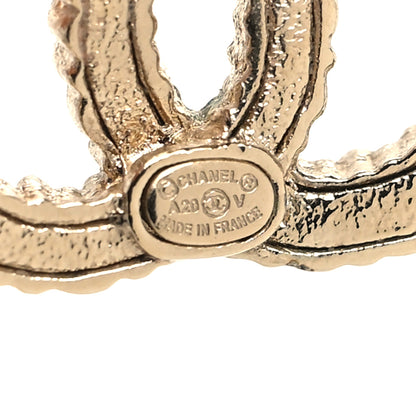 Chanel Crystal Over The Rainbow CC Earrings Gold Multicolor 4 of 5