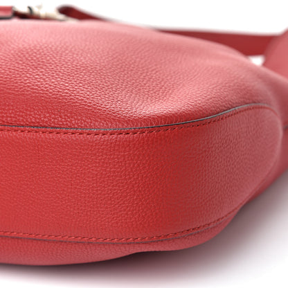 Gucci Soft Grained Calfskin Large Jackie Hobo Hibiscus Red 11 of 12