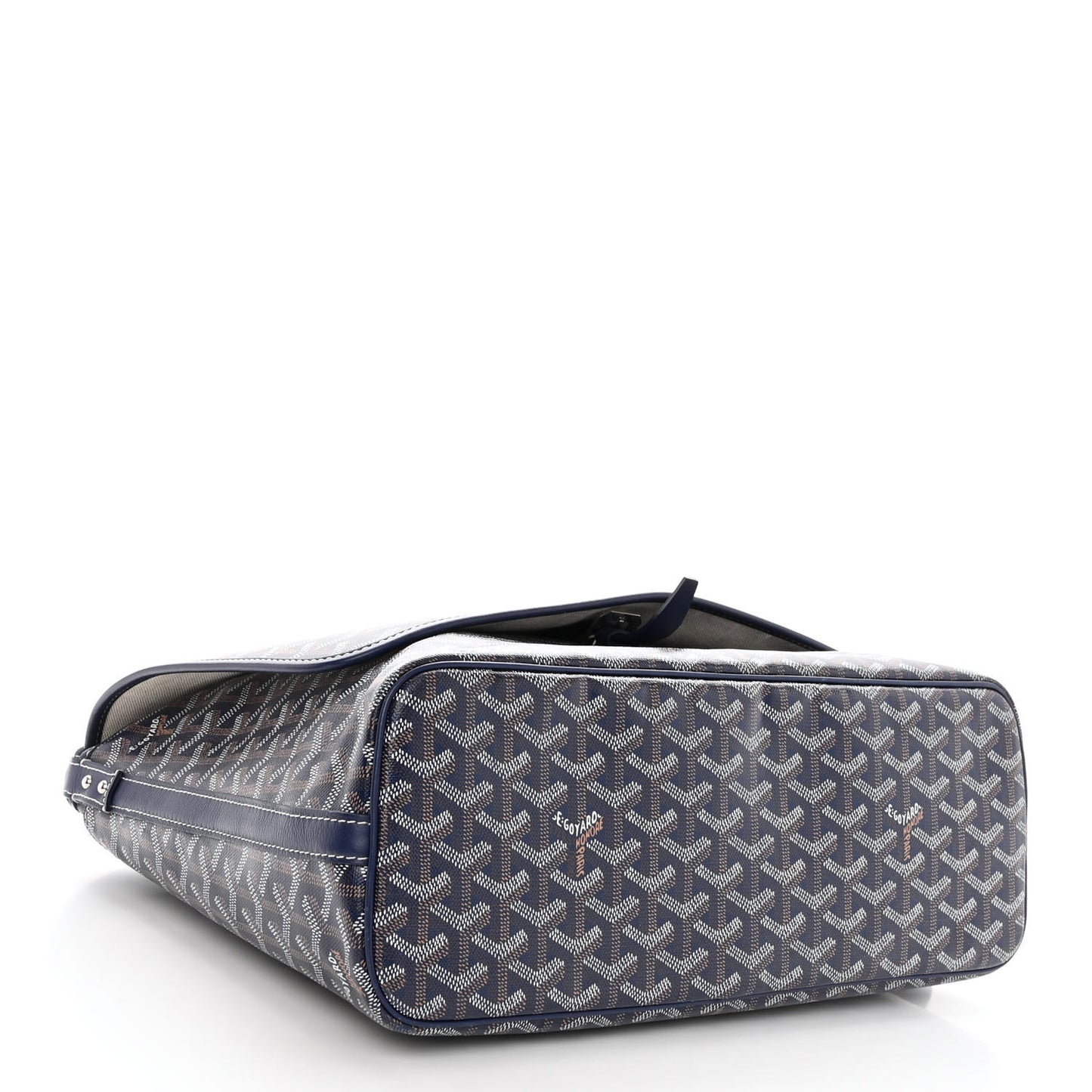 Goyardine Capetien Messenger Bag Navy