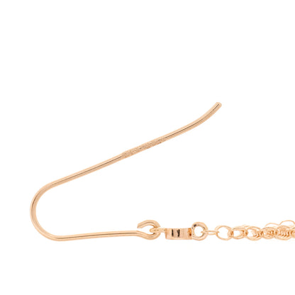 Tiffany 18K Rose Gold Diamond Mini Elsa Peretti Mesh Earrings 4 of 4