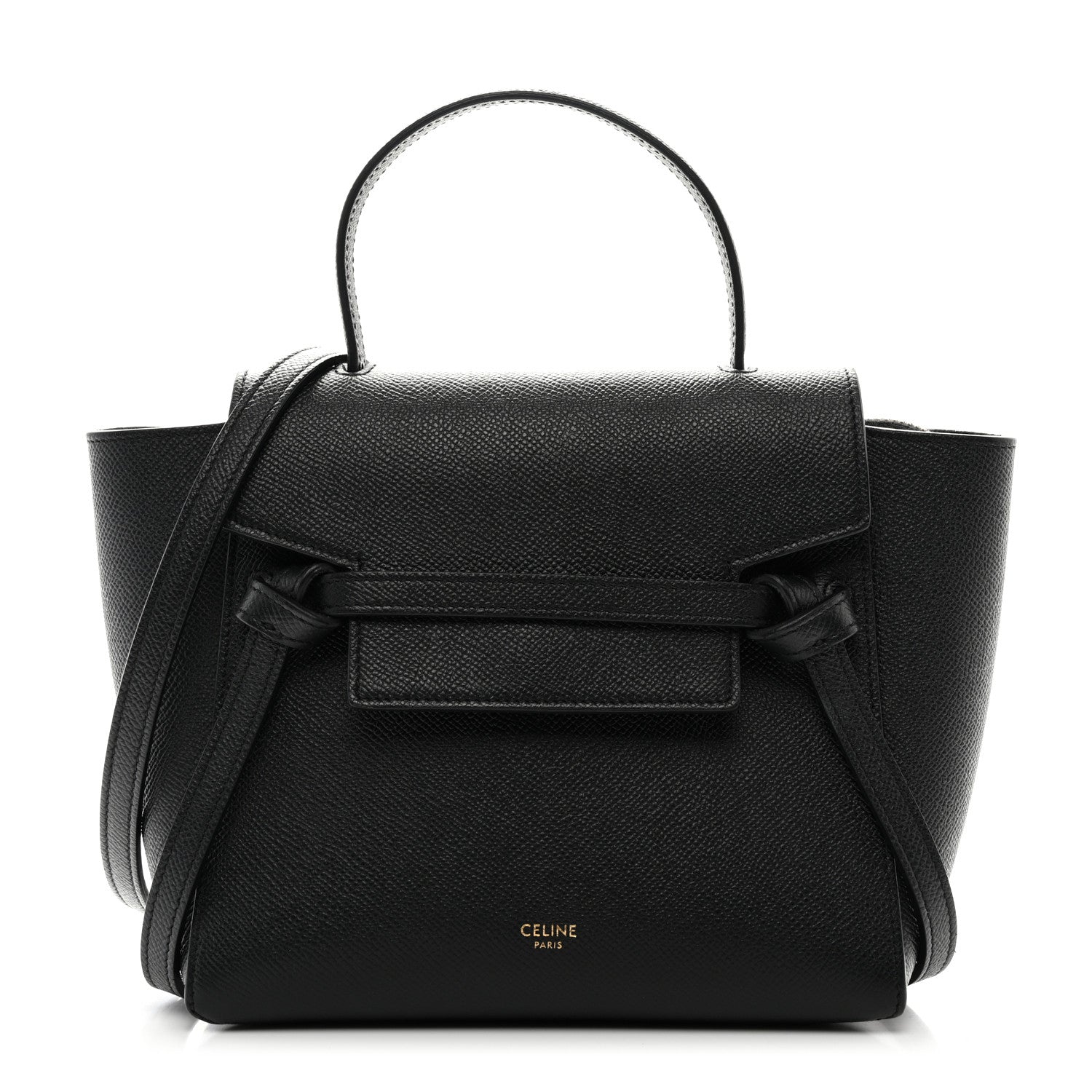 Celine Grained Calfskin Nano Belt Bag Black 1 of 13