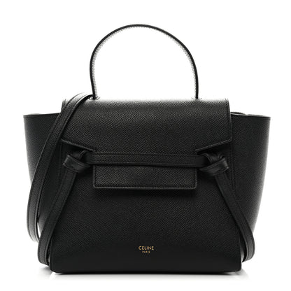 Celine Grained Calfskin Nano Belt Bag Black 1 of 13