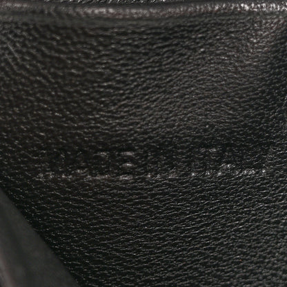 Balenciaga Grained Calfskin Graffiti BB Chain Wallet Black Bleu Violet 7 of 13