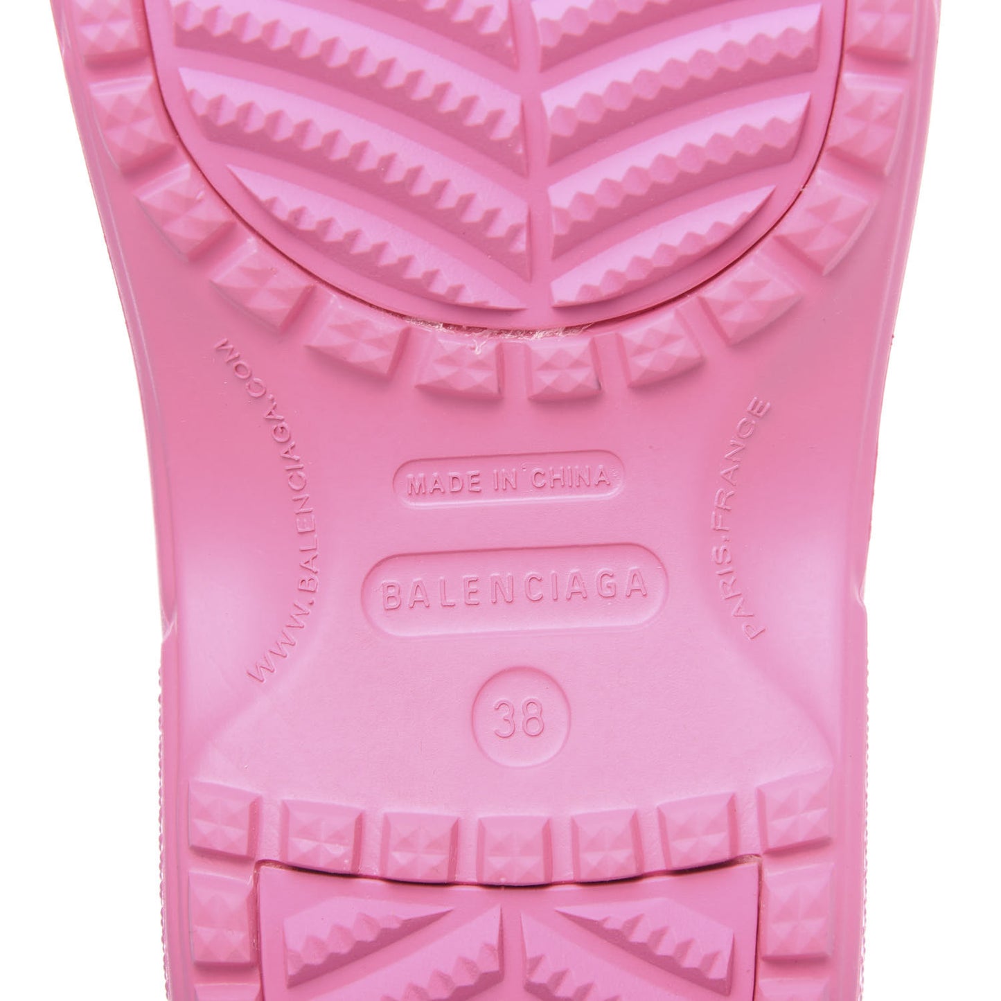 X CROCS Rubber Textured Womens Platform Sandals 38 Rose Bonbon