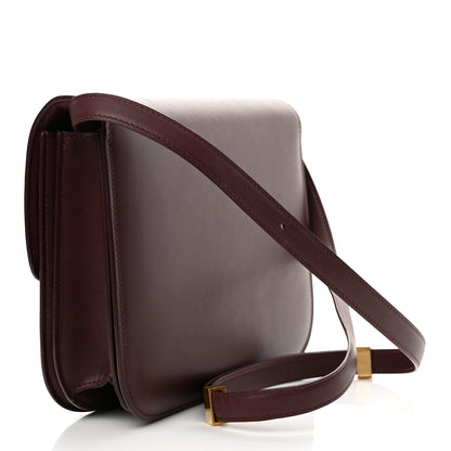 Celine Box Calfskin Medium Classic Box Flap Bag Burgundy 3 of 13