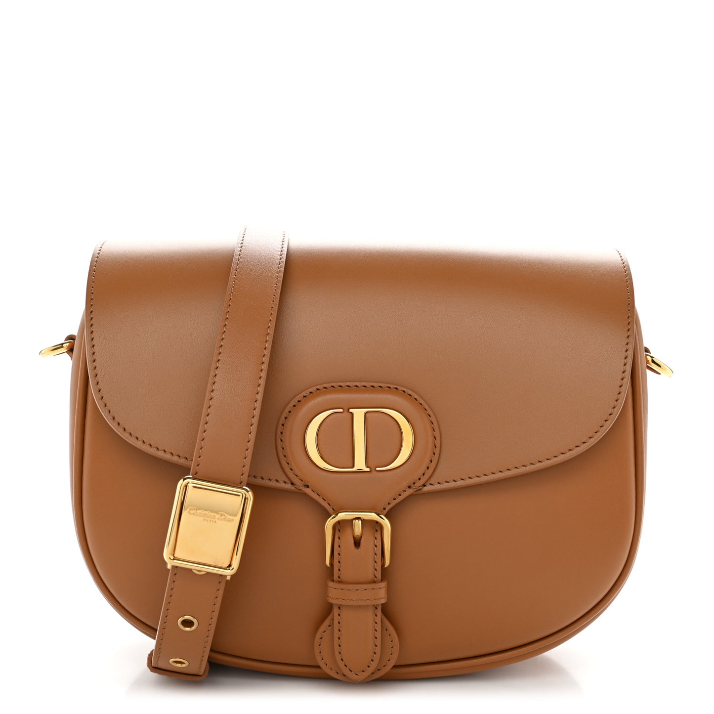 Box Calfskin Medium Bobby Flap Camel