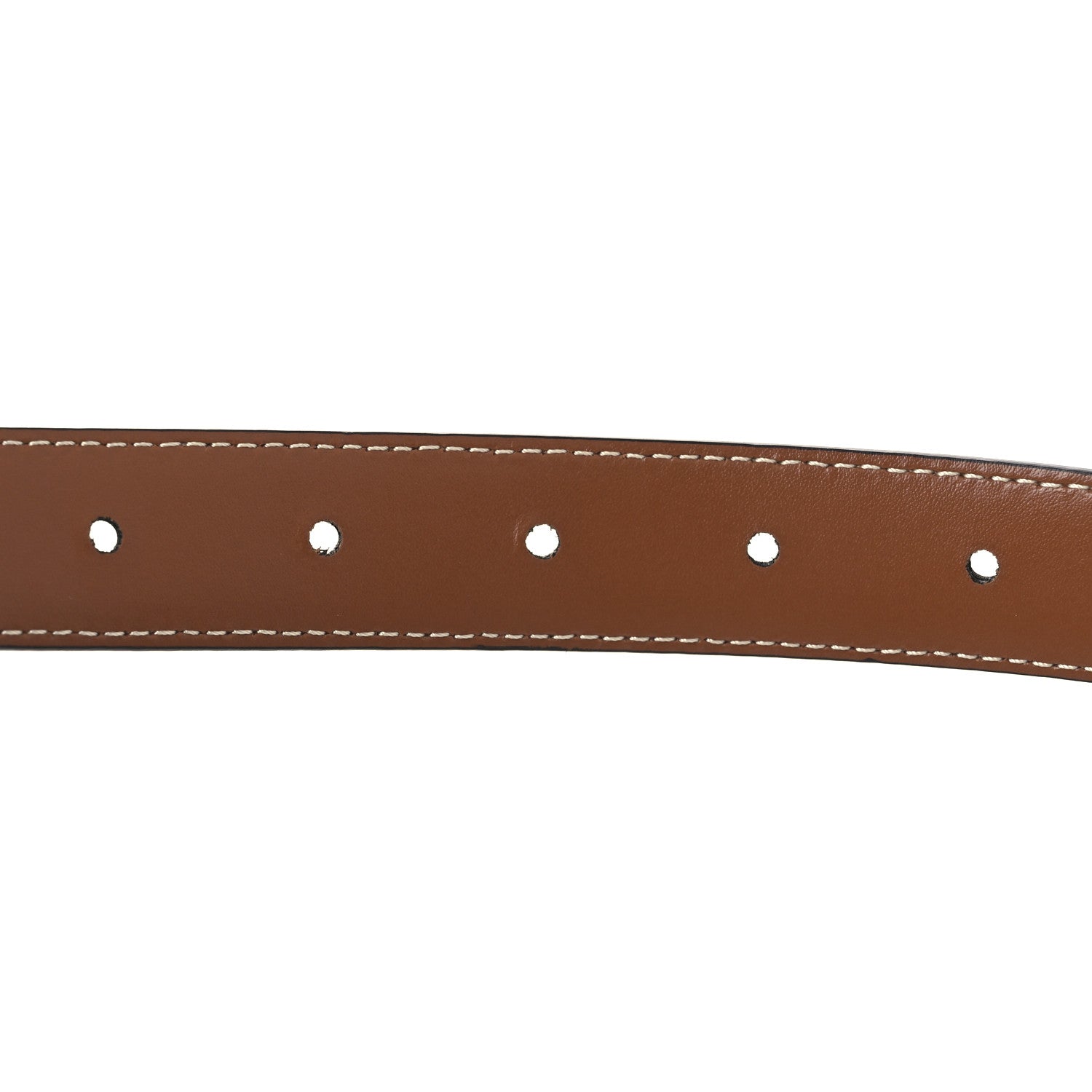 Celine Box Calfskin Medium 25mm Triomphe Belt 75 30 Tan 4 of 8