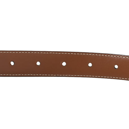 Celine Box Calfskin Medium 25mm Triomphe Belt 75 30 Tan 4 of 8
