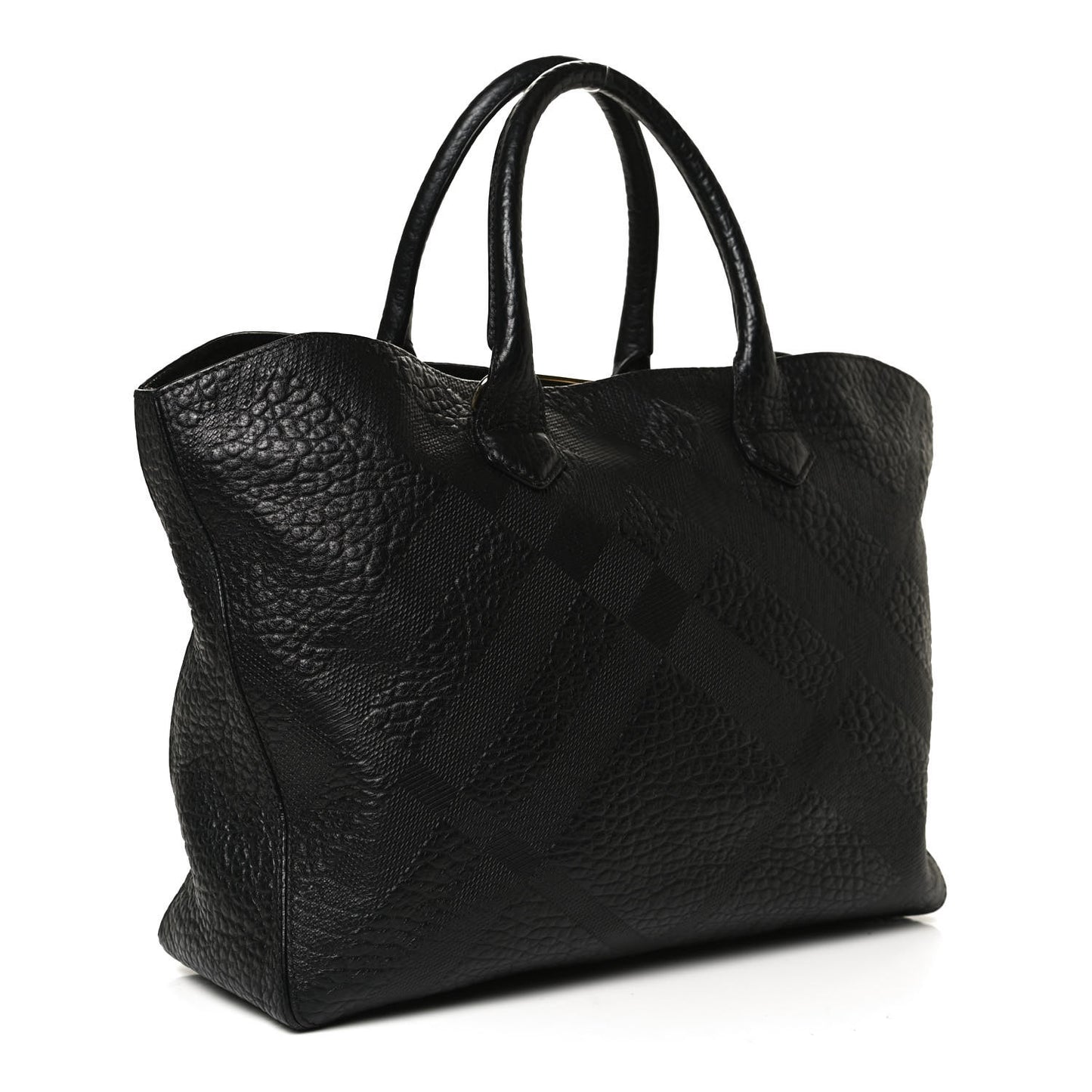 Signature Grain Medium Dewsbury Tote Black