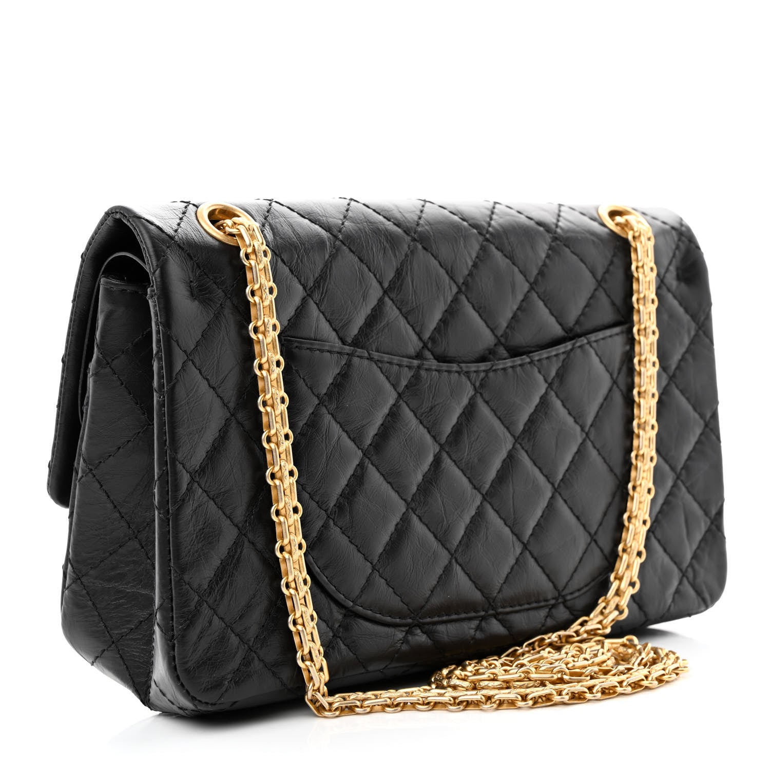 Chanel Aged Calfskin Lucky Charms 2.55 Reissue 225 Flap Black 3 of 11