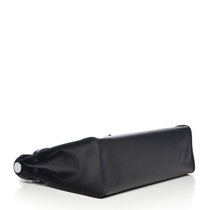 Hermes Toile H Berline Vache Hunter Herbag Zip PM 31 Black Ecru 5 of 14