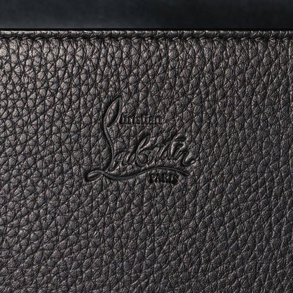 Christian Louboutin Calfskin Beaded Paloma Loubitag Clutch Black 5 of 9