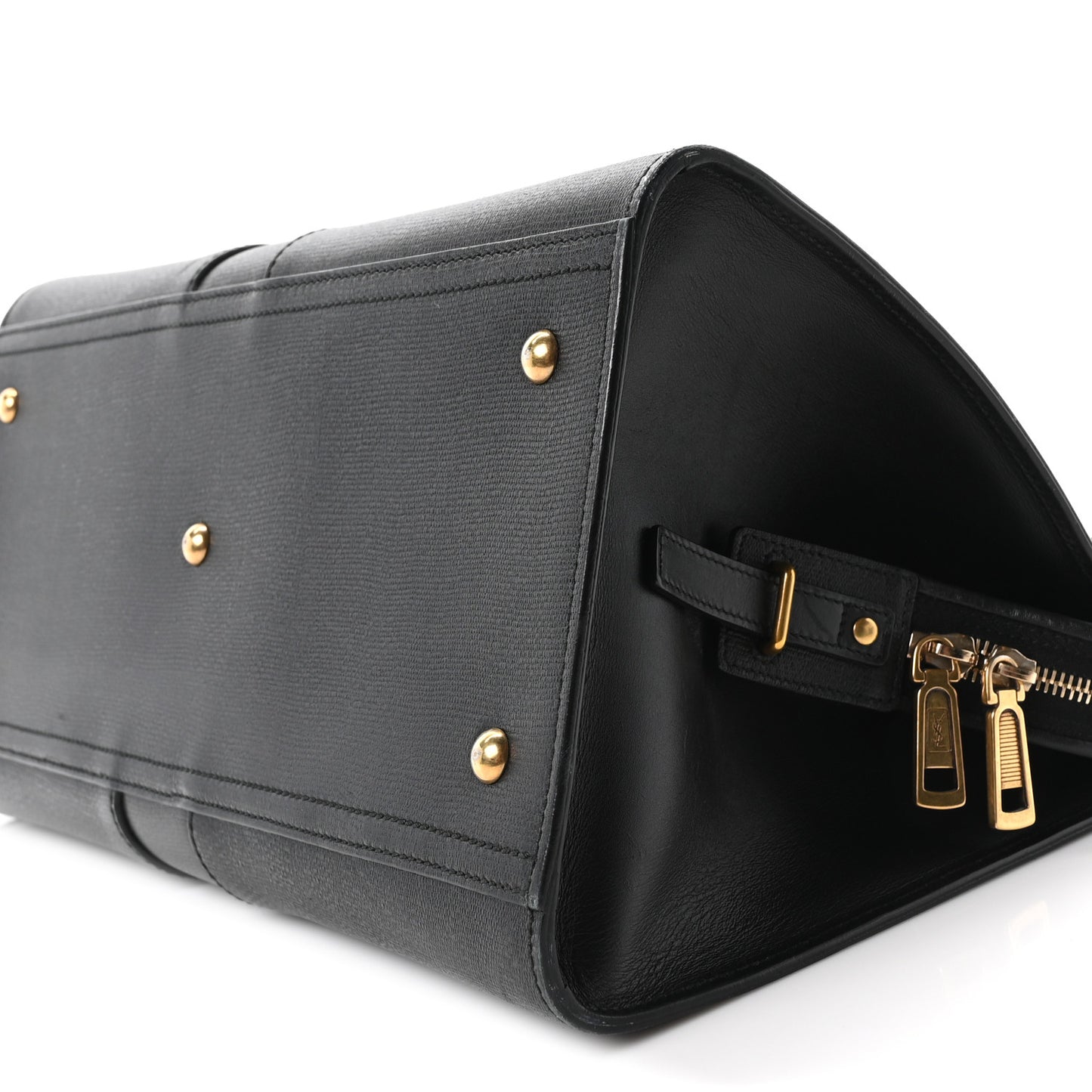 Textured Calfskin Medium Cabas ChYc Black