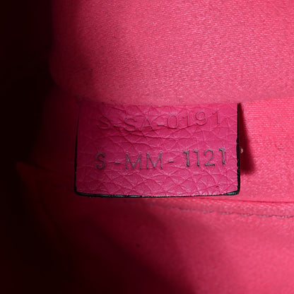 Celine Drummed Calfskin Nano Luggage Fluo Pink 7 of 7