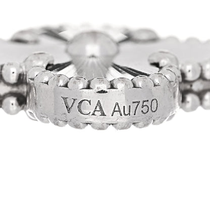 Van Cleef & Arpels 18K White Gold 5 Motifs Guilloche Vintage Alhambra Bracelet 3 of 4