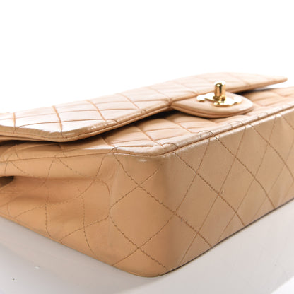 Chanel Lambskin Quilted Medium Double Flap Beige 7 of 14