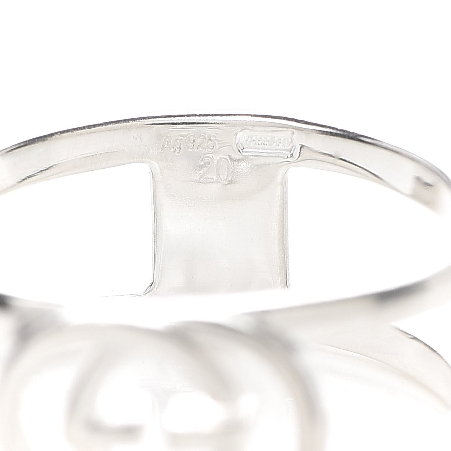 Sterling Silver 9mm Interlocking G Ring 61 9.5