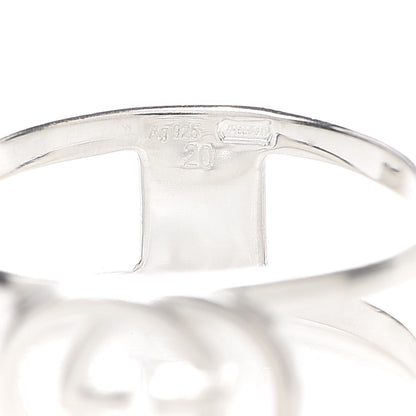 Gucci Sterling Silver 9mm Interlocking G Ring 61 9.5 4 of 5