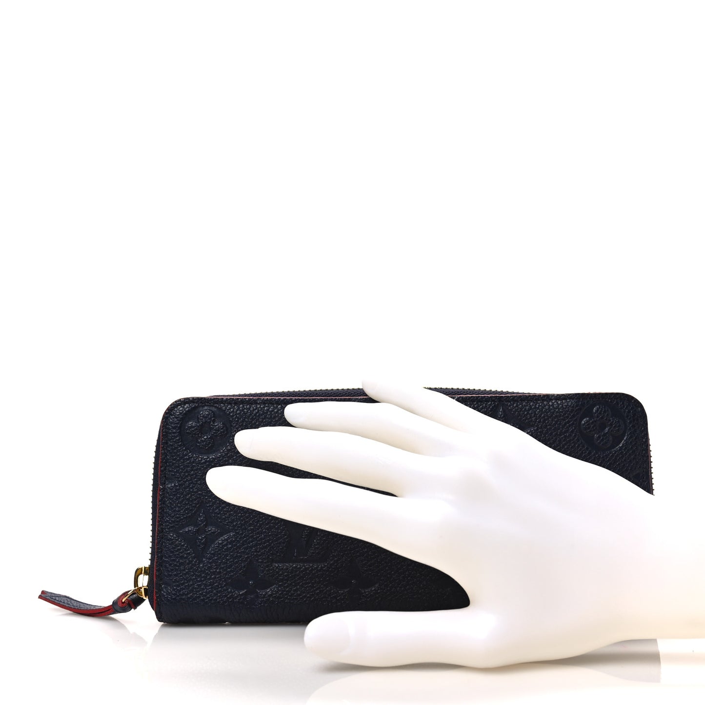 Empreinte Clemence Wallet Marine Rouge