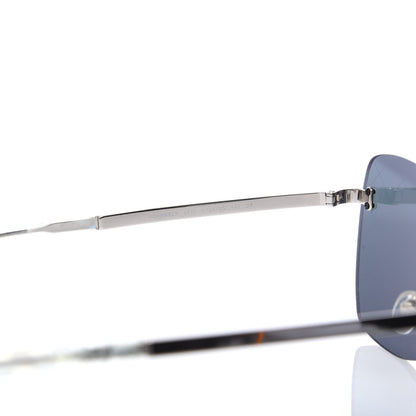 Chanel Metal Shield Runway Sunglasses 4215 Metallic Blue 5 of 8