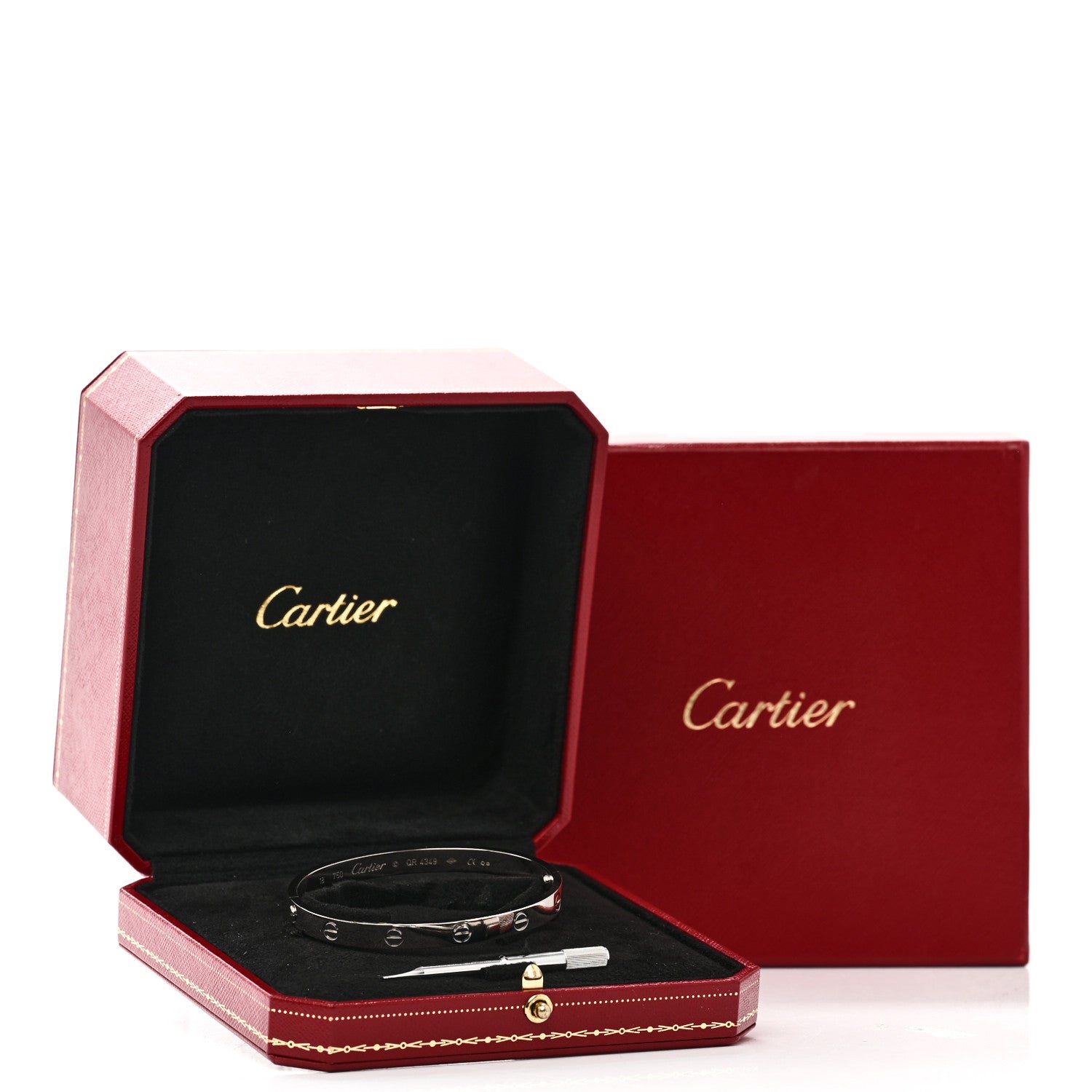 Cartier 18K White Gold LOVE Bracelet 18 1890396 – FASHIONPHILE