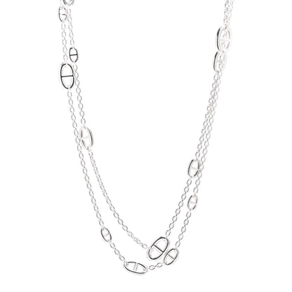 Hermes Sterling Silver Farandole Necklace 160 1 of 4