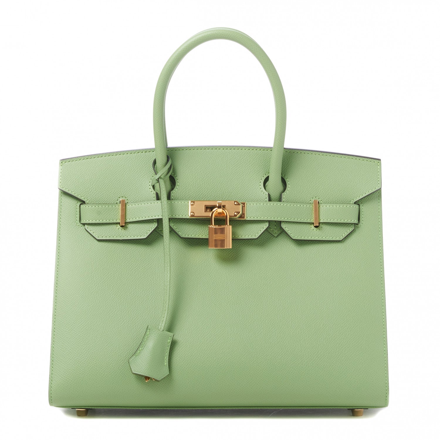 Hermes Epsom Sellier Birkin 30 Vert Criquet 1 of 32