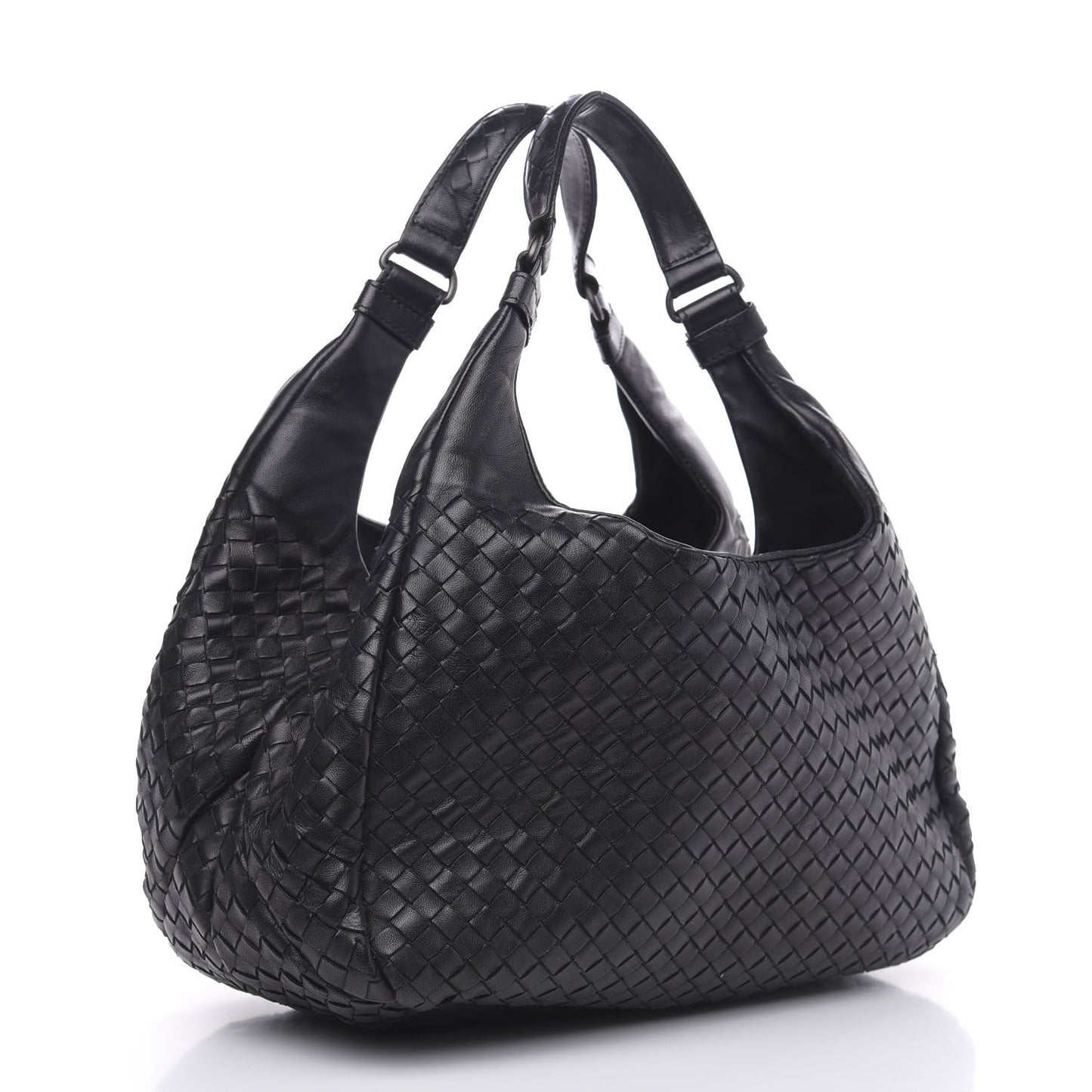 Nappa Intrecciato Medium Campana Black