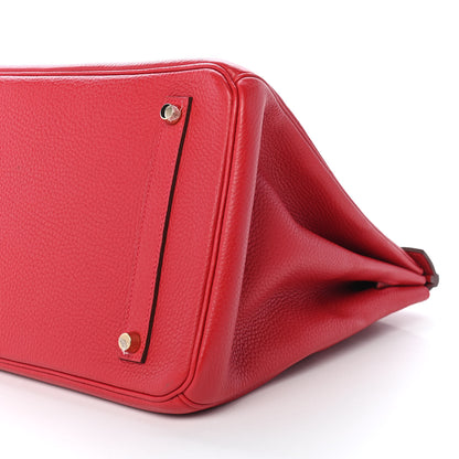 Hermes Togo Birkin 35 Rouge Vif 8 of 9