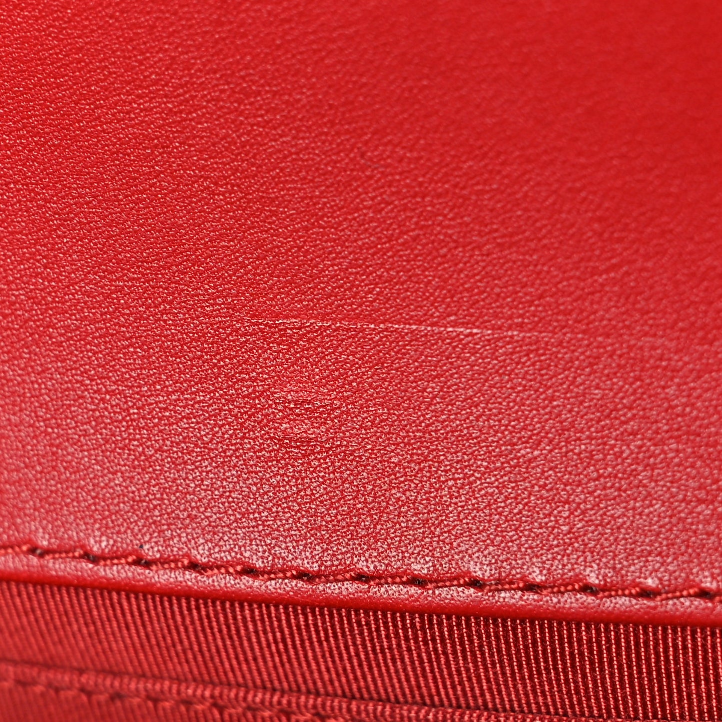 Lambskin Quilted Medium Top Handle Boy Flap Red