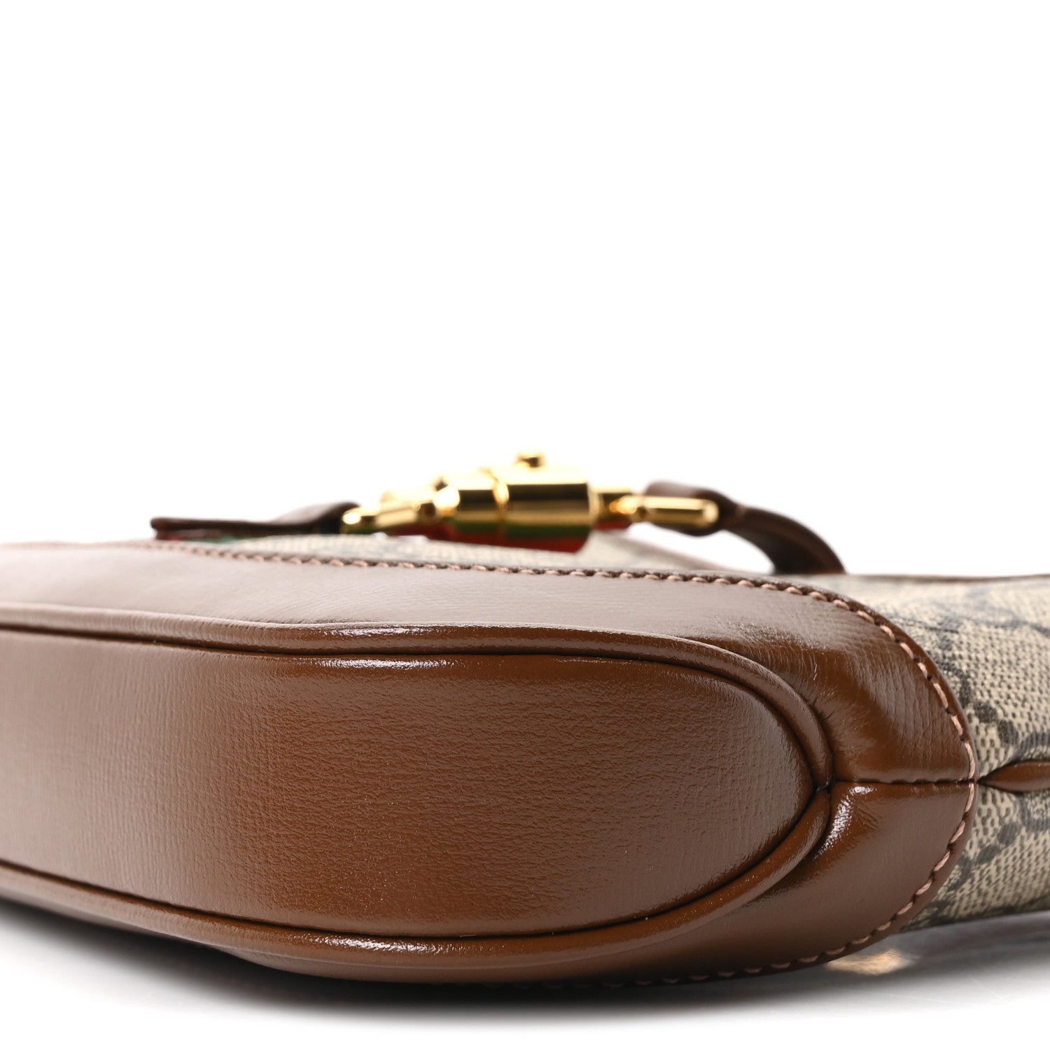 Gucci GG Supreme Monogram Azalea Calfskin Web Mini Jackie 1961