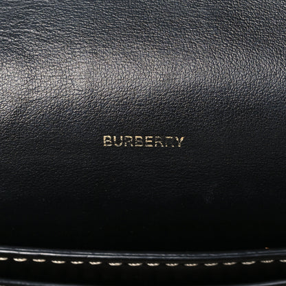 Burberry Calfskin Horseferry Print Small Crossbody Bag Black 6 of 9
