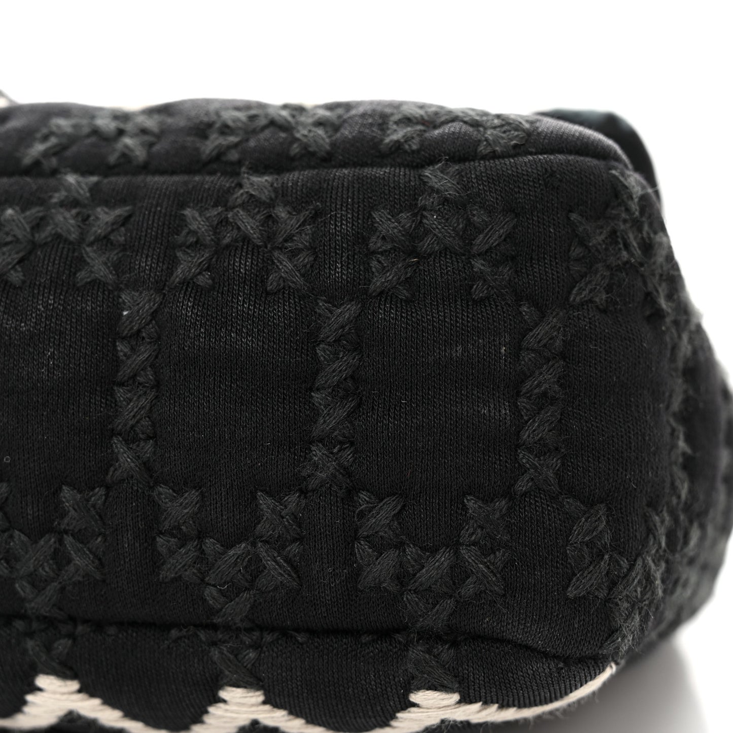 Jersey Embroidered Paris Dallas Flap Black