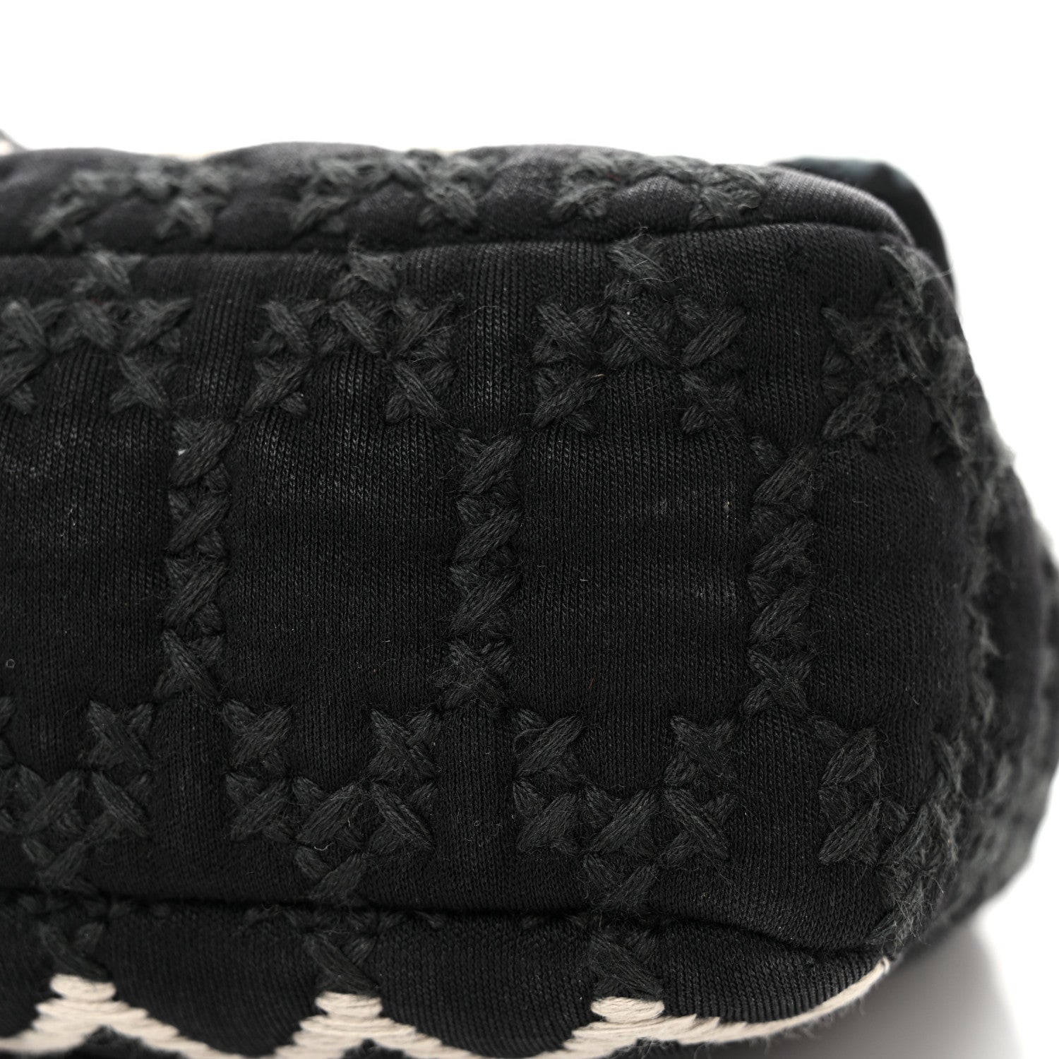 Chanel Jersey Embroidered Paris Dallas Flap Black 12 of 16