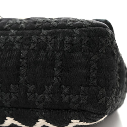 Chanel Jersey Embroidered Paris Dallas Flap Black 12 of 16