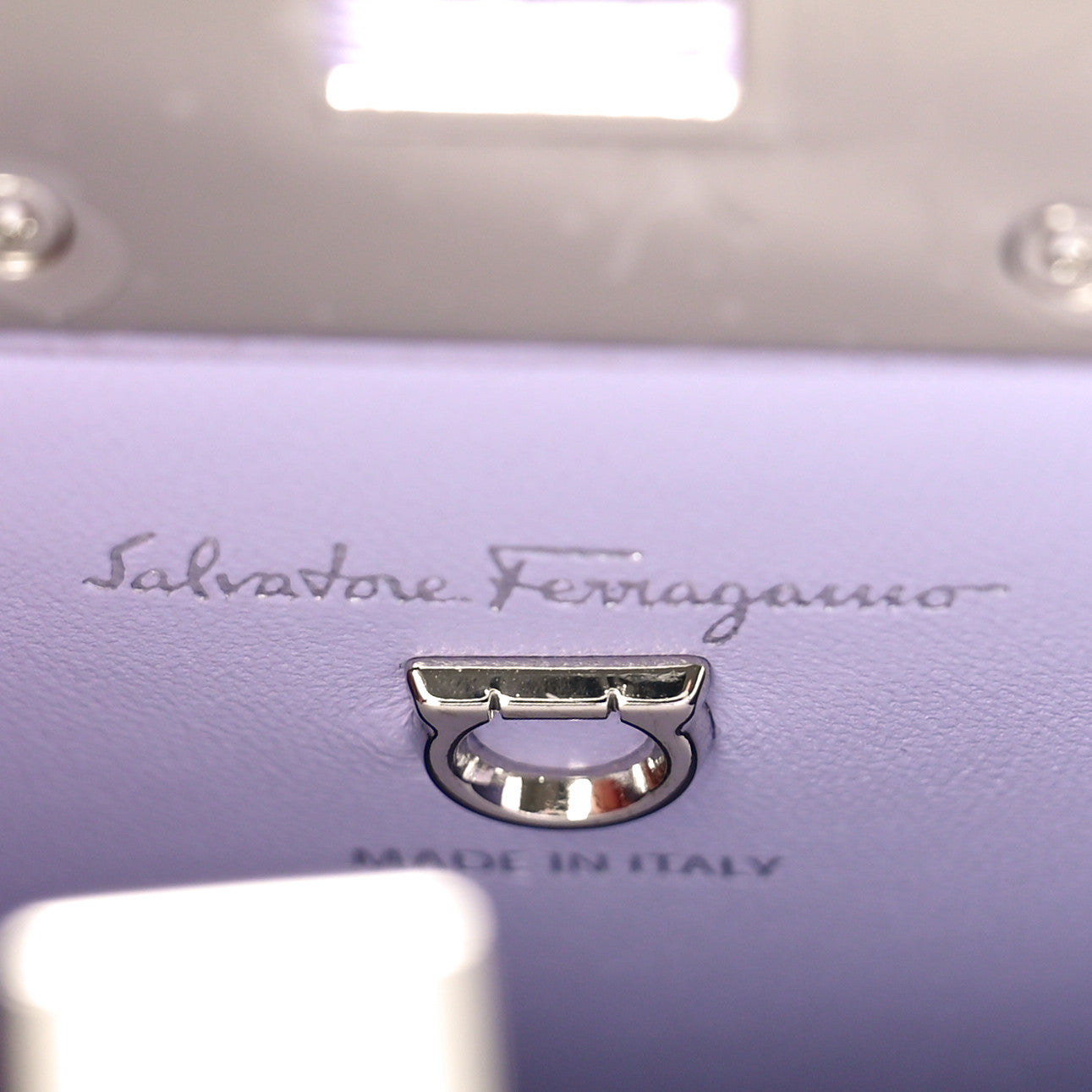 Salvatore Ferragamo Calfskin Floral Print Small The Studio Bag Mascarpone 7 of 10