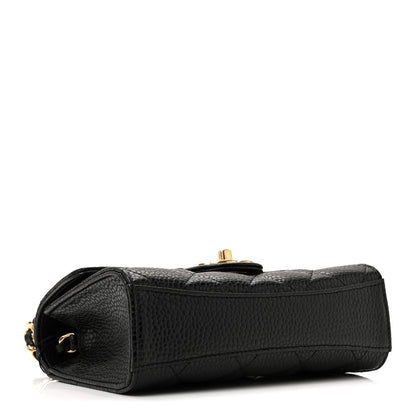 Chanel Grained Calfskin Quilted Cruise Mini Flap Black 8 of 31